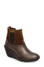 Women's Fly London Sula Wedge Bootie .5-6us / 36eu - Green