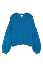 Women's Bp. Blouson Sleeve Sweater - Blue/green
