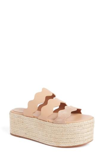 Women's Chloe Lauren Srappy Flatform Espadrille Us / 35eu - Pink