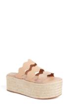Women's Chloe Lauren Srappy Flatform Espadrille Us / 35eu - Pink