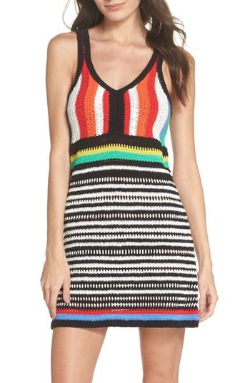 Women's Diane Von Furstenberg Sweater Cover-up Dress, Size - Red