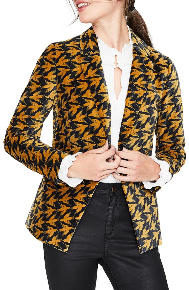 Women's Boden Stretch Velvet Blazer