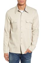 Men's Cova 'longitude' Flap Pocket Fleece Shirt, Size - Brown