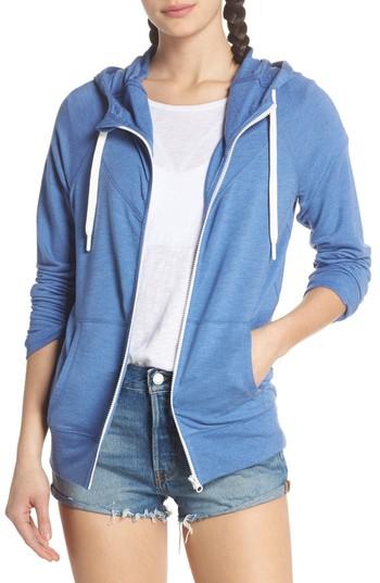 Women's Zella Well Played Zip Fleece Hoodie - Blue