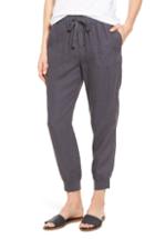 Women's Caslon Linen Jogger Pants, Size - Grey