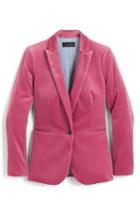 Women's J.crew Parke Velvet Blazer - Red