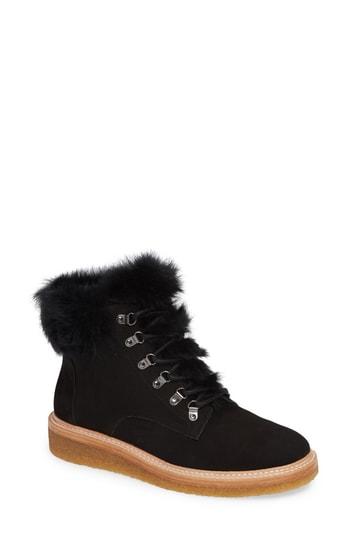 Women's Botkier Winter Genuine Rabbit Fur Trim Boot