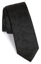 Men's The Tie Bar Floral Silk Tie, Size - Black