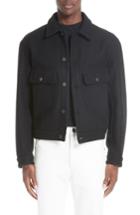 Men's Lemaire Felted Wool Utility Jacket - Black