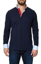 Men's Maceoo Long Sleeve Polo (s) - Blue
