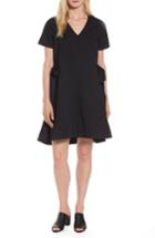 Women's Halogen Side Tie Poplin Trapeze Dress