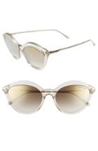 Women's Tom Ford Chloe 57mm Cat Eye Sunglasses - Black/ Rose Gold/ Grey Ochre