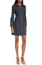 Women's Cinq A Sept Katia Studded Denim Minidress - Blue