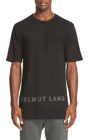 Men's Helmut Lang Mesh & Jersey T-shirt