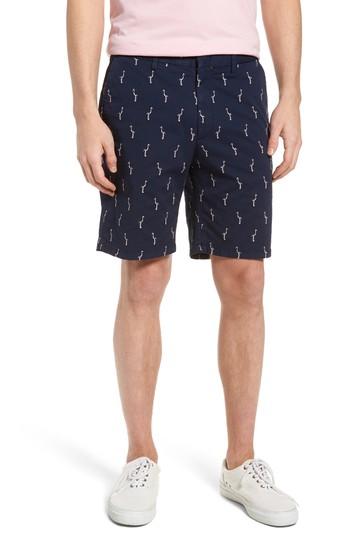 Men's Vilebrequin Embroidered Twill Shorts - Pink