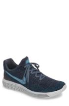 Men's Nike Flyknit 2 Lunarepic Running Shoe .5 M - Blue