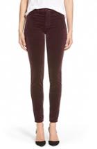 Women's J Brand '815' Mid Rise Velveteen Super Skinny Jeans - Purple