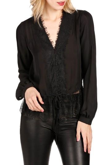 Women's Paige Camari Silk Blouse - Black