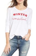 Women's Sundry Winter Wonderland Sweatshirt - White