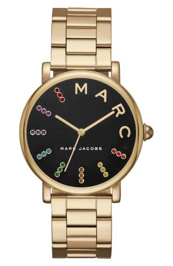 Women's Marc Jacobs Classic Crystal Bracelet Watch, 36mm