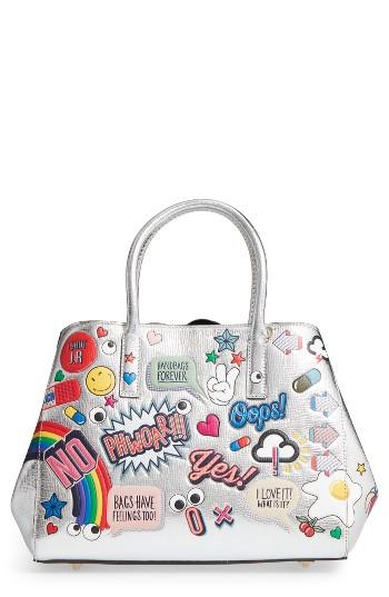Anya Hindmarch Ebury Embossed Sticker Metallic Leather Tote - Metallic