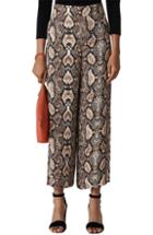 Women's Whistles Snake Print Trousers Us / 4 Uk - Brown