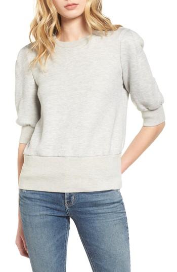 Women's Current/elliott The Pleat Sweatshirt - Grey