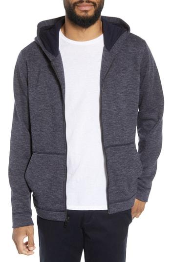 Men's Vince Regular Fit Full Zip Hoodie - Blue