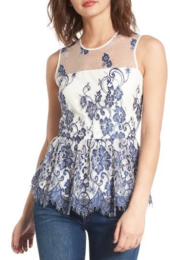 Women's Devlin Kailee Lace Peplum Tank
