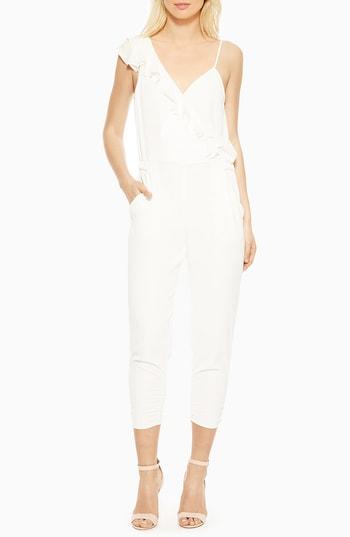 Women's Parker Addison Ruffle Jumpsuit - Metallic