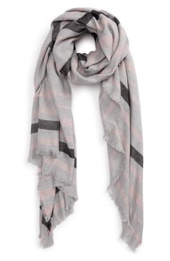 Women's Bp. Tonal Stripe Oblong Scarf, Size - Beige