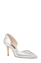 Women's Nine West Mossiel Open Sided Pump .5 M - Metallic