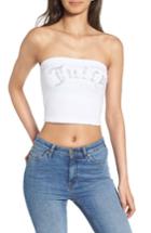 Women's Juicy Couture Gothic Crystals Jersey Tube Top - White