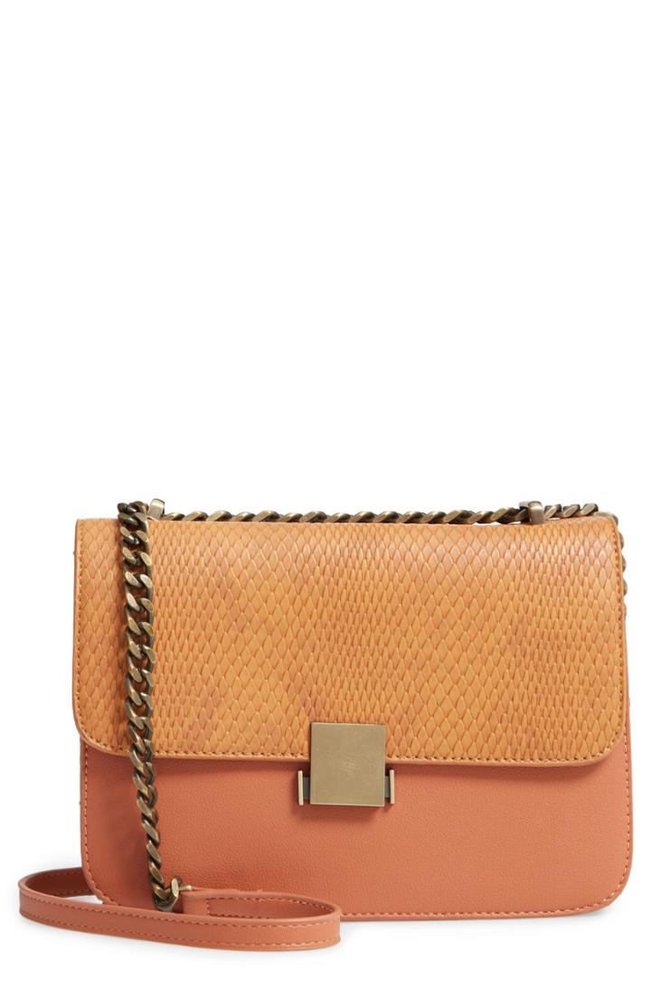 Pixie Mood Drew Faux Leather Crossbody Bag - Brown