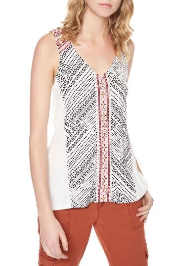 Women's Sanctuary Kira Mixed Media Tank - Beige