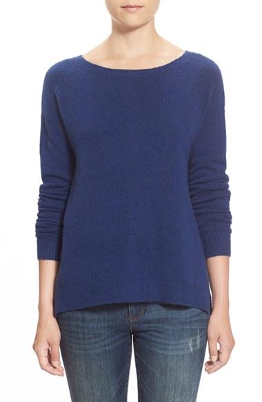 Women's Caslon Back Zip High/low Sweater