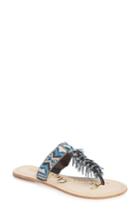 Women's Sam Edelman Anella Beaded Sandal .5 M - Blue