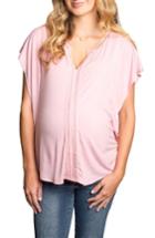 Women's Everly Grey Nelly Maternity/nursing Top - Pink