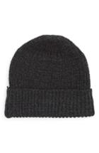Men's Wings + Horns Knit Wool Beanie - Grey