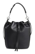 Allsaints Ray Lea Leather Bucket Bag - Black