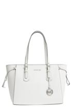 Michael Michael Kors Voyager Leather Tote - White