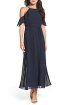 Women's Gabby Skye Cold Shoulder Maxi Dress - Blue