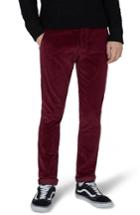Men's Topman Skinny Fit Corduroy Trousers X 32 - Burgundy