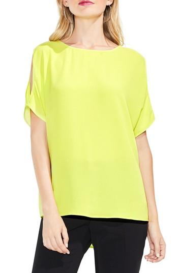 Women's Vince Camuto Shoulder Cutout Top - Green