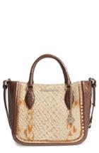 Brahmin Honey Carlisle Small Lena Leather Satchel - Brown