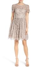 Women's Eliza J Lace Fit & Flare Dress - Beige