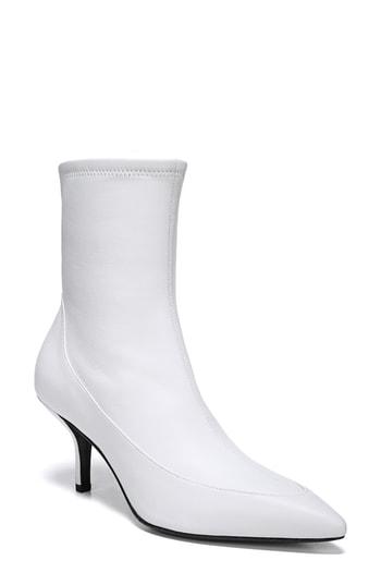 Women's Diane Von Furstenberg Morgan Pointy Toe Bootie M - White