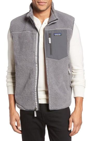 Men's Patagonia Classic Retro-x Waterproof Vest - Grey