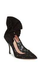 Women's Dahlia Selva Frills For All Pointy Toe Pump Us / 39eu - Black