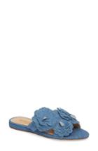 Women's Schutz Ilaria Flower Sandal M - Blue